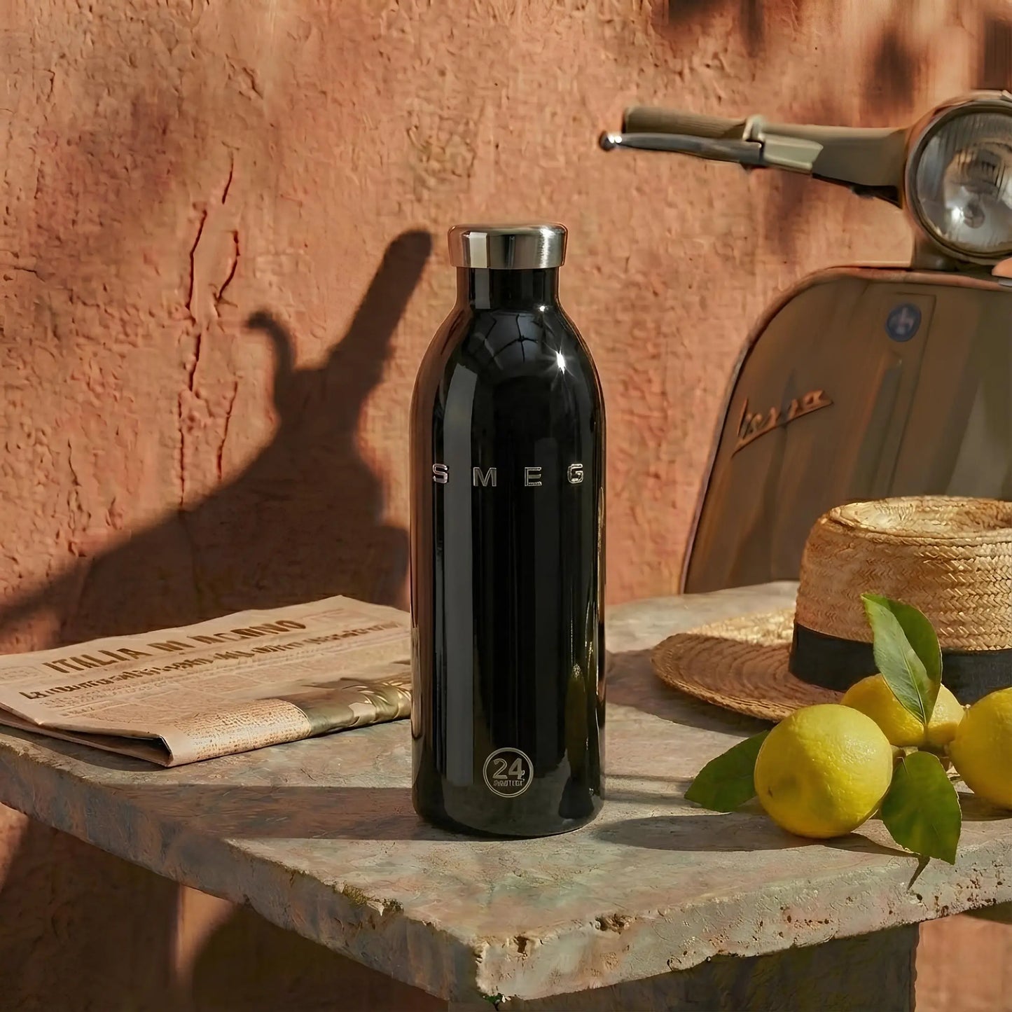 𝗦 𝗠 𝗘 𝗚 Botella térmica retro estilo años 50